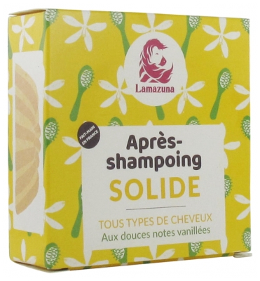 Lamazuna Après-Shampoing Solide aux Douces Notes Vanillées Bio 74 ml