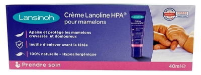 Lansinoh Crème Lanoline HPA Pour Mamelons 40 ml