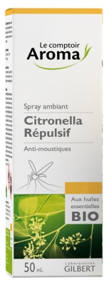 Le Comptoir Aroma Spray Ambiant Citronella Répulsif aux Huiles Essentielles 50 ml