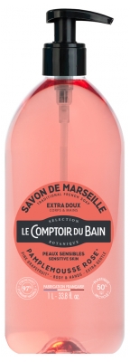 Le Comptoir du Bain Savon de Marseille Pamplemousse Rose 1 L