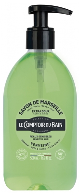 Le Comptoir du Bain Savon Traditionnel de Marseille Verveine 500 ml