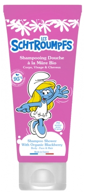 Le Comptoir du Bain Les Schtroumpfs Shampoing Douche à la Mûre Bio 200 ml