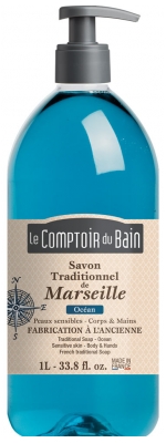 Le Comptoir du Bain Savon Traditionnel de Marseille Océan 1 L