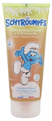 Le Comptoir du Bain Les Schtroumpfs Shampoing Douche à la Pomme Bio 200 ml