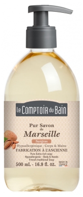 Le Comptoir du Bain Savon Surgras de Marseille Hypoallergénique 500 ml