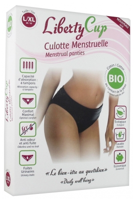 Liberty Cup Culotte Menstruelle Couleur Noir Bio