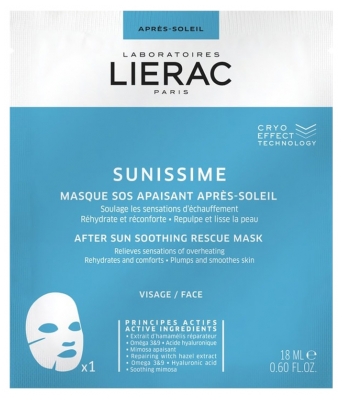 Lierac Sunissime Masque SOS Apaisant Après-Soleil 18 ml
