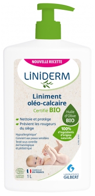 Liniderm Liniment Oléo-Calcaire Bio Flacon-Pompe 1 L