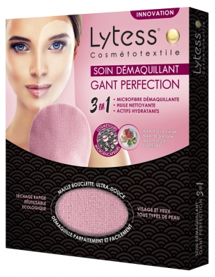 Lytess Cosmétotextile Soin Démaquillant Gant Perfection 3 en 1