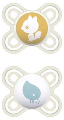 MAM 2 Sucettes Perfect Naissance Silicone 0-2 Mois
