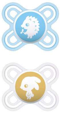 MAM 2 Sucettes Perfect Naissance Silicone 0-2 Mois