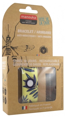 Manouka Kameleo Bracelet Anti-Moustiques + Recharge 6 ml