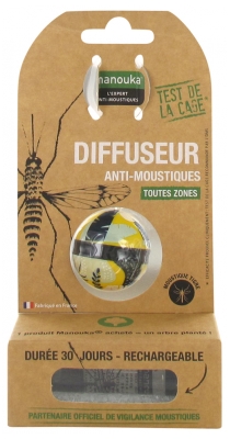 Manouka Boule Diffuseur Anti-Moustiques + Recharge 6 ml
