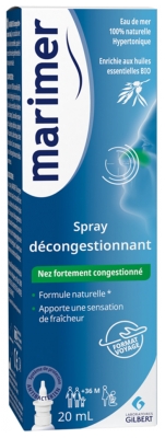 Marimer Spray Décongestionnant Nez Fortement Congestionné 20 ml