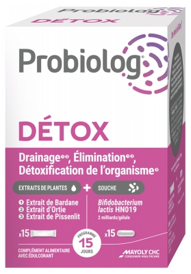 Mayoly Spindler Probiolog Détox 15 Sticks + 15 Gélules