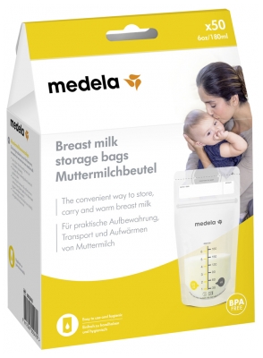 Medela Sachets de Conservation pour Lait Maternel 180 ml x 50