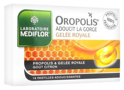 Médiflor Oropolis Coeur Liquide Gelée Royale 16 Pastilles Adoucissantes