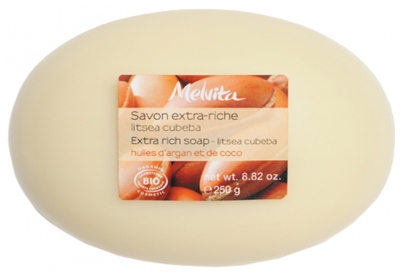 Melvita Savon Extra-Riche Huile d'Argan et de Coco Bio 250 g
