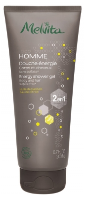Melvita Homme Douche Énergie 2 en 1 200 ml