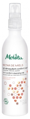Melvita Nectar de Miels Lait Démaquillant Confort 3-en-1 Bio 200 ml