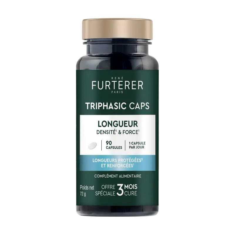 [844FgT00004w86m] Triphasic Caps Longueur 90 capsules René Furterer