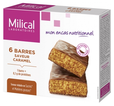 Milical 6 Barres Minceur Hyperprotéinées