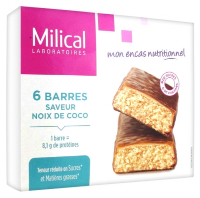 Milical 6 Barres Minceur Hyperprotéinées