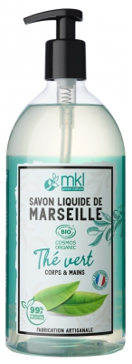 MKL Green Nature Savon Liquide de Marseille Thé Vert Bio 1 L