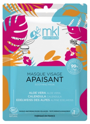 MKL Green Nature Masque Visage Apaisant Après-Soleil