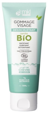 MKL Green Nature Lait de Chèvre Gommage Visage Désincrustant Bio 75 ml