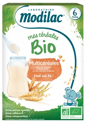 Modilac Mes Céréales Bio Dès 6 Mois Multicéréales 250 g