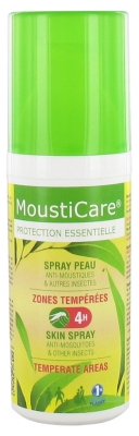 Mousticare Spray Peau Zones Tempérées 50 ml