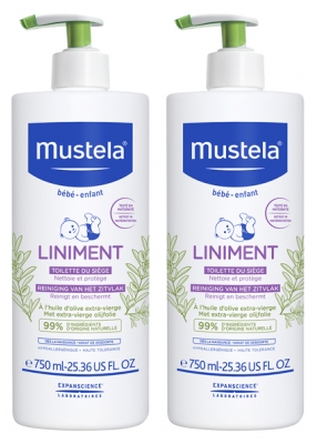 Mustela Liniment Flacon-Pompe Lot de 2 x 750 ml