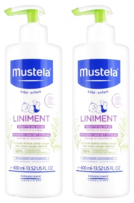 Mustela Liniment Flacon-Pompe Lot de 2 x 400 ml