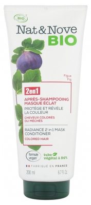 Nat&Nove Bio 2en1 Après-Shampoing Masque Éclat Figue 200 ml