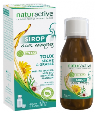 Naturactive Sirop Aux Essences Toux Sèche & Grasse 120 ml