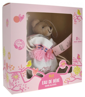 Nature & Senteurs Coffret Eau de Bébé Fille 50 ml + Doudou
