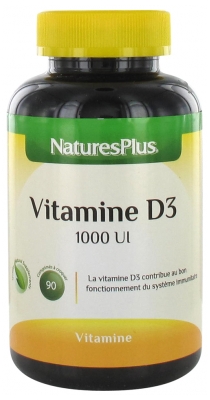 Natures Plus Vitamine D3 90 Comprimés à Croquer