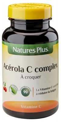 Natures Plus Acérola C Complex 90 Comprimés à Croquer