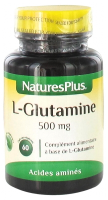 Natures Plus L-Glutamine 500 mg 60 Gélules Végétales