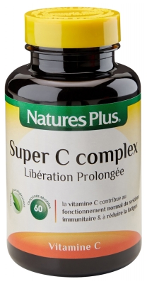 Natures Plus Super C Complex Libération Prolongée 60 Comprimés Sécables