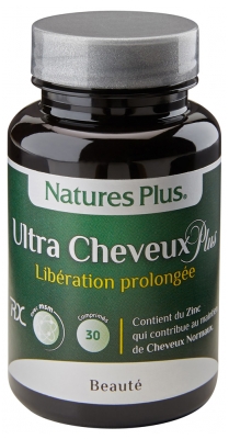 Natures Plus Ultra Cheveux Plus Libération Prolongée 30 Comprimés