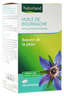Naturland Huile de Bourrache 200 Capsules