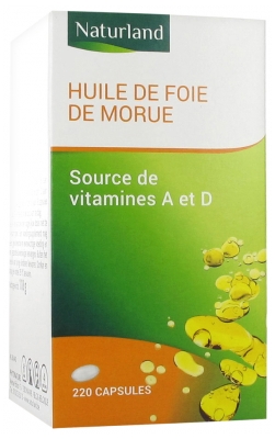 Naturland Huile de Foie de Morue 220 Capsules
