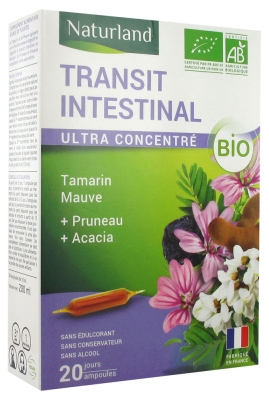Naturland Transit Intestinal Bio 20 Ampoules Buvables de 10 ml
