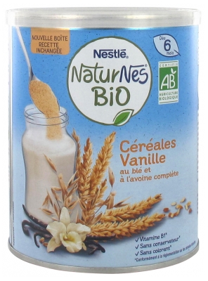 Nestlé Naturnes Bio Céréales Vanille Dès 6 Mois 240 g