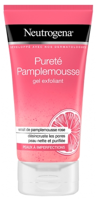 Neutrogena Visibly Clear Gel Nettoyant Exfoliant Pamplemousse Rose 150 ml