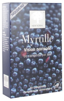 New Nordic Myrtille Vision Normale 30 Comprimés