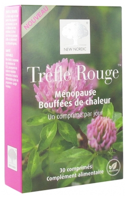 New Nordic Trèfle Rouge Ménopause Bouffées de Chaleur 30 Comprimés