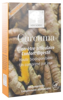 New Nordic Curcuma Bien-Être Articulaire Confort Digestif 30 Comprimés